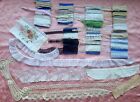 38 Vintage Val Lace Torchon Trim 32 Yards Crafts LOT Scraps Embroidered Tulle
