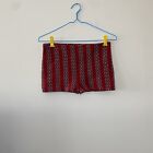 Vintage Red Butterfly Knit Hot Pants Shorts