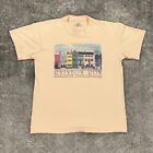 VTG Charleston Shirt Mens Large Orange Rainbow Row Made In USA 90s Single Stitch