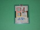 Larry Bird Auto Game Used Jersey Card Dual Patch National Treasures 01/25 Boston