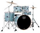 Mapex Venus 5 Piece Rock Complete Drum Set - Aqua Blue Sparkle - Used
