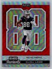 Ceedee Lamb 2020 Panini Playoff Behind The Numbers Red Prizm Insert RC #BTN-28