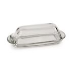 Anchor Hocking Presence Clear Glass Butter Dish With Protective Cover