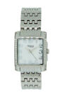 Caravelle by Bulova 43L138 Women's Square Mother of Pearl Crystal Analog Watch