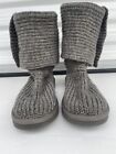UGG Classic Cardy Boot 1016555 Grey Wool Knit Womens Size 9 - USED