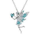 Fairy Necklace for Teen Girls,Birthstone Pendant Gift for Girl