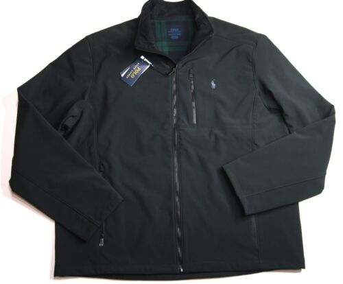 POLO RALPH LAUREN Men's Black Water-Repellent Softshell Jacket NEW NWT