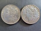 Lot of 2 1885 Silver Morgan Dollar  US Coins