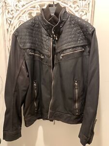 Affliction Black Premium leather jacket 2XL Rare Limited Edition