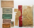 Huge Lot of Vintage Tobacco Card Cigarette & Cigar Coupons Raleigh Schulte