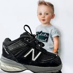New Balance 990 V3 Infant/Toddler Shoes Size 4 Color: Black/Grey/White