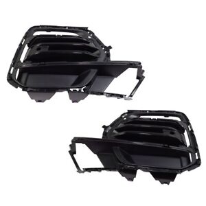 Bumper Face Bar Grilles Set of 2 Front Left-and-Right Left & Right for X5 Pair