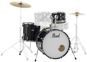 Pearl Roadshow RS525SC/C Partial Drum Set - Jet Black
