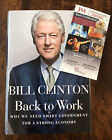 Signed Bill Clinton Book Back To Work JSA COA