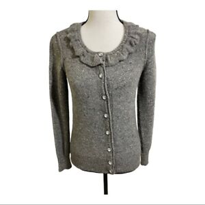 Collection fifty nine womens Crystal button front cardigan wool & cashmere XS