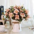 Artificial Flowers in Vase,Table Centerpieces Decor,Silk Rose Flower