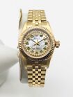 $20000 67197 Rolex Oyster Emerald Diamond 14k Yellow Gold Ladies President Watch