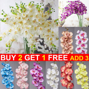 Artificial Silk Butterfly Orchid Plant Flower Wedding Garden Party Home Decor