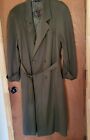 Vintage The American Male MILITARY OLIVE GREEN COLOR Trench Coat MEDIUM Lined