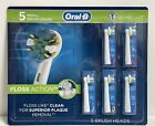 Oral-B FlossAction Toothbrush Refill Brush Head 5 Ct. GENUINE OEM Floss Action W