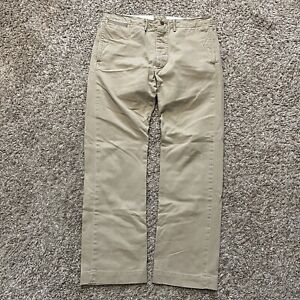 RRL Ralph Lauren Officers Trousers Field Chino Military Hand Twill Pants 34x32