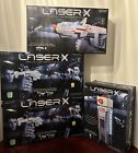 Lot Of 5 LASER X Blaster Guns W/Receiver Vests PLUS Gaming Tower Laser Tag