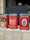 3-Different antique Prince Albert vertical pocket tobacco tins-Empty
