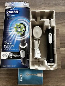 Oral-B Pro 1000 Crossaction Electric Rechargeable Toothbrush No Brush Head/ Ab