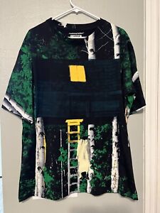 Hereditary x Rucking Fotten A24 All Over Print T Shirt Large Green