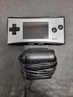 New ListingNintendo Gameboy Micro Black Silver Handheld System Console OXY-001 Tested