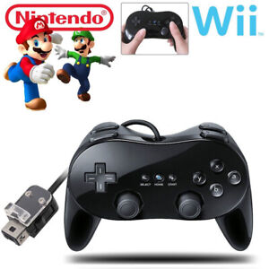 New Pro Classic Game Controller Pad Console Joypad For Nintendo Wii Remote Black