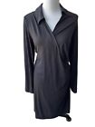 J. Jill Wearever Collection Black Faux Wrap Dress Womens Size  XL