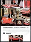 1966 Porsche 912 red car photos Amco vintage print ad