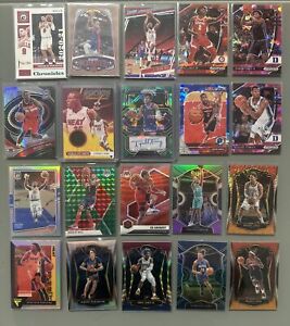 NBA Rookie RC Auto / 16 Patch Silver Prizm Cracked Ice Green Pink Blue Lot 20