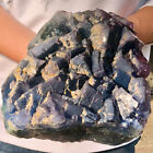 8.5lb Natural cubic Fluorite Crystal Cluster mineral sample healing
