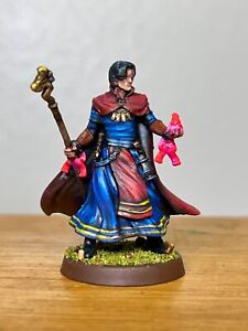 Painted Mage Wizard from Mammoth Factory, Painted D&D Miniature, Pathfinder, DND