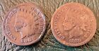 Indian head penny lot of two. An 1880 and an 1888.
