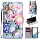 For Various Covers Flip Magnetic Flower Leather Card Slot Stand Girl Phone Case