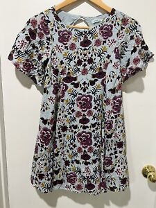 kimchi blue floral babydoll dress size XS in exc. condition cute summer vacay