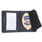 ASR Federal Leather Security Bifold Police Badge Holder Wallet with ID Insert