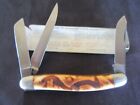 SCHRADE WALDEN N.Y. 896K BUTTER AND MOLASSES 3 BLADE STOCKMAN KNIFE