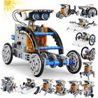 STEM 13-in-1 Education Solar Power Robots Toys for Boys Age 8-12, DIY Blue Gray