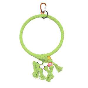 New ListingPet Bird Toy Multifunctional Interactive Pet Parrot Hanging Rope Ring Toy Safe