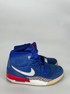 Jordan Legacy 312 Pistons Men's Size 13 US AV3922-416 Blue Athletic Shoes