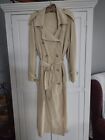 Vintage Burberry Prorsum Tan Trench Coat Raincoat US Size 10 Solid Color RARE