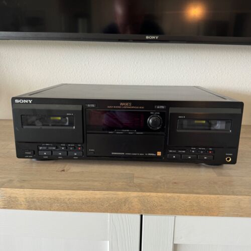 SONY Stereo Dual Cassette Deck TC-WA9ES Dolby B-C-S NR HX PRO - Tested Excellent
