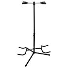 5Core Padded Dual Guitar Display Stand Traditional Design Adjustable Height