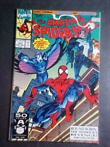 THE AMAZING SPIDERMAN #353! DARKHAWK/PUNISHER! VF- 1991 MARVEL COMICS