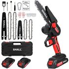 SHALL Mini Chainsaw 6 IN Handheld Electric Chainsaw Cordless Chain Saw 21V 800W
