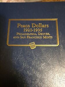 1921-1935 Peace Silver Dollar Complete BU Set A Great Looking Set